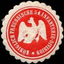 Siegelmarke K. Pr. 54. Infanterie-Division W0285468