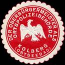 Siegelmarke Der Oberbürgermeister als Ortspolizeibehörde Kolberg (Ostseebad) W0204803